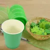 Одноразовые стаканчики, соломинки, зеленый бумажный стаканчик, свадебная вечеринка, банкет, практичный для детей