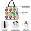 wielokrotnego użytku torba na lunch LGBT Rainbow Shiba INU Izolowana torba lunch