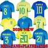 Soccer Jersey 2024 Neymar Vini Jr Kids Kit Set 2025 Football Shirt 24/25 Home Away Player Version Rodryo Martinelli Endrick Junior Richarlison