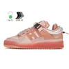 Skor Forum Low X Bad Bunny Mens Luxury Running High Quality Pink Easter Egg Bruwn Back To School Ice Blue Grey Crew