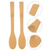 Spoons 6 Pcs Good Bamboo Honey Spoon Mixing For Home Household Long Handle Dessert Child