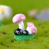 Garden Decorations Animal Mushroom Bush High Quality Moss Micro Landscape Ornament Resin DIY Decoration