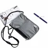 1 datorer Vattentät RFID Nyl Storage Bag Travel Dokument Kort Passpåse Neck Wallet Mey Dokumentkort Pass Pouch U0ck#