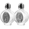 Vasos 2 Pcs Decorações Em Relevo Garrafa De Água Benta Ornamento De Viagem Recipientes De Vidro Cristãos