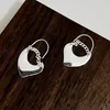 Boucles d'oreilles en argent Sterling 925 authentique, chaîne brillante en forme de cœur pour femmes, bijoux fins élégants à crochet, Accessoires