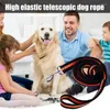 Dog Collars Extendable Leash Durable Nylon Rope Long High-elastic Comfortable Padded Handle Heavy Duty For Medium