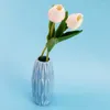 Decoratieve Bloemen 40 Stuks Kunstmatige Nep Tulp Boeket Voor Huis Tuin Bruiloft Bloemen Decor (Wit En Roze)
