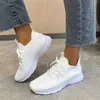 Casual Shoes Fashion Spring and Summer Women Sports Flat Bottom Lightweight Sneaker Booties för storlek 12