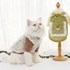 Dog Apparel Pet Supplies Summer Cats Out Of Cartoon Vest Clothes Skirt With Traction Rope Chest Back Accessories