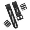 20 anelli di silicone morbido da 22 mm per Huawei Watch GT/HUAMI/Samsung Banda di sostegno a telaio a telaio Black Reteiner Holdle Porta