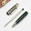 Мама CT Ballpoint Rollerball Pens Santos de Luxury Prise Prises Gift Office Supplies с уникальным темно -зеленым серебром