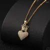 Pendant Necklaces Trend Minority Gold-plated Love Crown Clavicle Chain Metal Hip-hop Accessories Sweater Female Unique