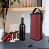 Сумка-холодильник для вина с рукавом Красная сумка для вина с двумя бутылками для вечеринок на открытом воздухе U45h #