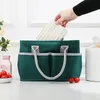 ladies Lunch Box Portable Bag Large Capacity Aluminum Foil Thickened Bento Bag Thermal Insulati Waterproof School Food Storage N0UK#