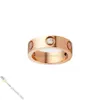 Love Jewelry Designer for Women Gold Ring 3 Diamonds Titanium Steel Rings Gold-Plated Never Fading Nongergic, Store/21621802