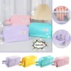 Kawaii lila Bleistiftkoffer großer Kapazitätsbeutelbeutelhalter für Mädchen Office Student Statiery Organizer School Supplies F2IO##