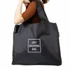 Duże ekologiczne składane torba sklepowa wielokrotnego użytku przenośna torebka na ramię do podróży spożywcza Fi ręczna kieszonkowa TOTE 73K3#