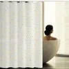Cortinas de chuveiro coloridas geométricas, cortinas para crianças, banheiro para banheira, cobertura de banho extra grande, 12 peças de ganchos