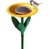 Andere vogelbenodigdheden Zonnebloemvoeder Staande bloem Wilde voederbakken Stakes Decor Geel 1 PCS