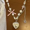 Choker Ster Kristal Metaal Zilver Kleur Meerlaagse ketting voor dames Sieraden Cadeau