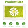 Bath Mats Bathroom Rug Mat Soft Non-Slip Bathtub Ultra Water Absorbent Plush Microfiber Doormat Cute Daisy