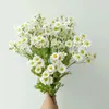 Decorative Flowers Fake Indoor Outdoor Office Table Flower Accessories Garden Crafts Artificial Wedding Decoration Daisy