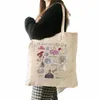 1 PC Fearl Album SGS Pattern Tote Bag Swiftie Merch Canvas Shoulder Bag For Daily PendUte Women's återanvändbar butiksväska B3PR#