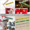 Disposable Cups Straws Decals Xmas Sticky Applique Decorative Christmas Sticker Adhesive Themed Stickers