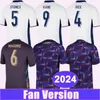 2024 Inglaterra Camisas de futebol masculinas ARROZ BELLINGHAM HENDERSON RASHFORD FODEN GALLAGHER MADDISON TONEY Home Away Camisas de futebol pré-jogo