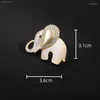 Brooches 1PC Fashion Small Lucky Elephant Brooch Women And Men Unisex Pin Cute Animal Jewelry Gift Accessories