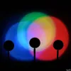 Kontroll Tuya Smart Sunset Lamp Wireless WiFi Sunset Projector RGB Rainbow Atmosphere LED Light for Home Decoration App och Voice Cotrol