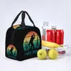 Bigfoot I Hate People Lunch Bag Women Portable Cooler Thermal Insulated Lunch Box for Work School Multifuncti Food Tote Bags 786Q＃