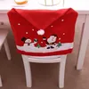 Chair Covers Christmas Santa Claus Gnome Cover Merry Decorations For Home Navidad 2024 Xmas Decor Gifts Year2024