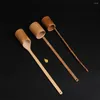 Tea Scoops Chinese Traditonal Style Long Handle Bamboo Spoon For Wine Water Durable Natural Home El Teahouse Store