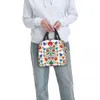 Sac à lunch floral folk polonais pour femmes fuites en Pologne FRS FRS FRRALER CHARMER THERMAL ISLEUDE BOX TRAVAIL SAGS DE PIOCNE DE PLATS C7MT # #