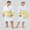 Women Bathrobe Sleep Robe Unisex Man Cotton Sleepwear Night Robe Highquality Bathrobe Brand Designer Robe Breathable Elegr Eight Colors M-3XL