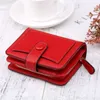 Femmes Fi Litchi Stria portefeuilles Luxury Brand Courte courte Purse Hasp Card Holder Lady Pu Leather Wallet With Zipper Coin Pocket R0HQ #