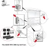 アクセサリーゴルフカートフロントガラスラバーサッシュクリップキットEZGO RXV 2008UP OEM 603198 603852 604116 604115