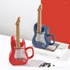 Muggar 3D Ceramic Guitar Cup Shape Mug Exotic Decoration Fashion Gift