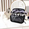 Borse per cosmetici Borsa per pennelli per trucco Borsa per organizer pieghevole Stand up Cerniera resistente Grande per pennelli per la pulizia Artisti