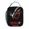 New 2asus Republic of Gamers Logo Lunch Tote Lunchväskor Thermo Ctainer Lunchväskor för kvinnor Q7RO#