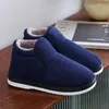 Pantoufles hommes maison hiver coton chaussures femmes maison intérieure chaude semelle souple diapositives mâle antidérapant pantoufle mocassin chambre chaussures