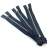 5pcs 4# Copper Zipper Black Zipper Tape Jeans Zippers Fastener Casual Pants Zipper Slide Fastener Belt DIY Sewing Accessories