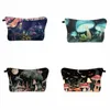 Trendy Makeup Bag Cosmetic Bags Cogumelo Impressão Maquiagem Viagem Higiene Sacos para Mulheres Meninas J6vu #