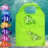 fi Animal Fish impressão dobrável saco de loja verde Tote Bolsa dobrável bolsas Cvenient sacos de armazenamento de grande capacidade w3LJ #