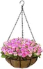 Sorbus Planter Basket Set Hanging Flower Pot Liner for IndoorOutdoor Garden Perfect Home Patio 240318