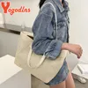 Summer Straw Bag Women Duża pojemność TOAL TOMAK Ręcznie robione worka na plażę Rattan Vacati Lady Słomka na ramię f2vn#