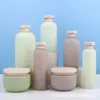 Storage Bottles 200ML-500ML Plastic Shampoo Shower Gel Foaming Soap Dispensers Refillable Flip Cover/Pump Lotion Organizer