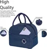 Sac à isolation thermique Boîte à lunch Sacs à lunch pour femmes Sac de réfrigérateur portable Tote 2022 Sac à main refroidisseur Sac de nourriture pour le travail Bento Pouche B6W2 #