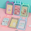 Carto Cat Rabbit Card Holder Bank Identity Bus ID -kaarthouder Case met intrekbare Reel Lanyard Credit Cover Case Kids Gift W0VK#